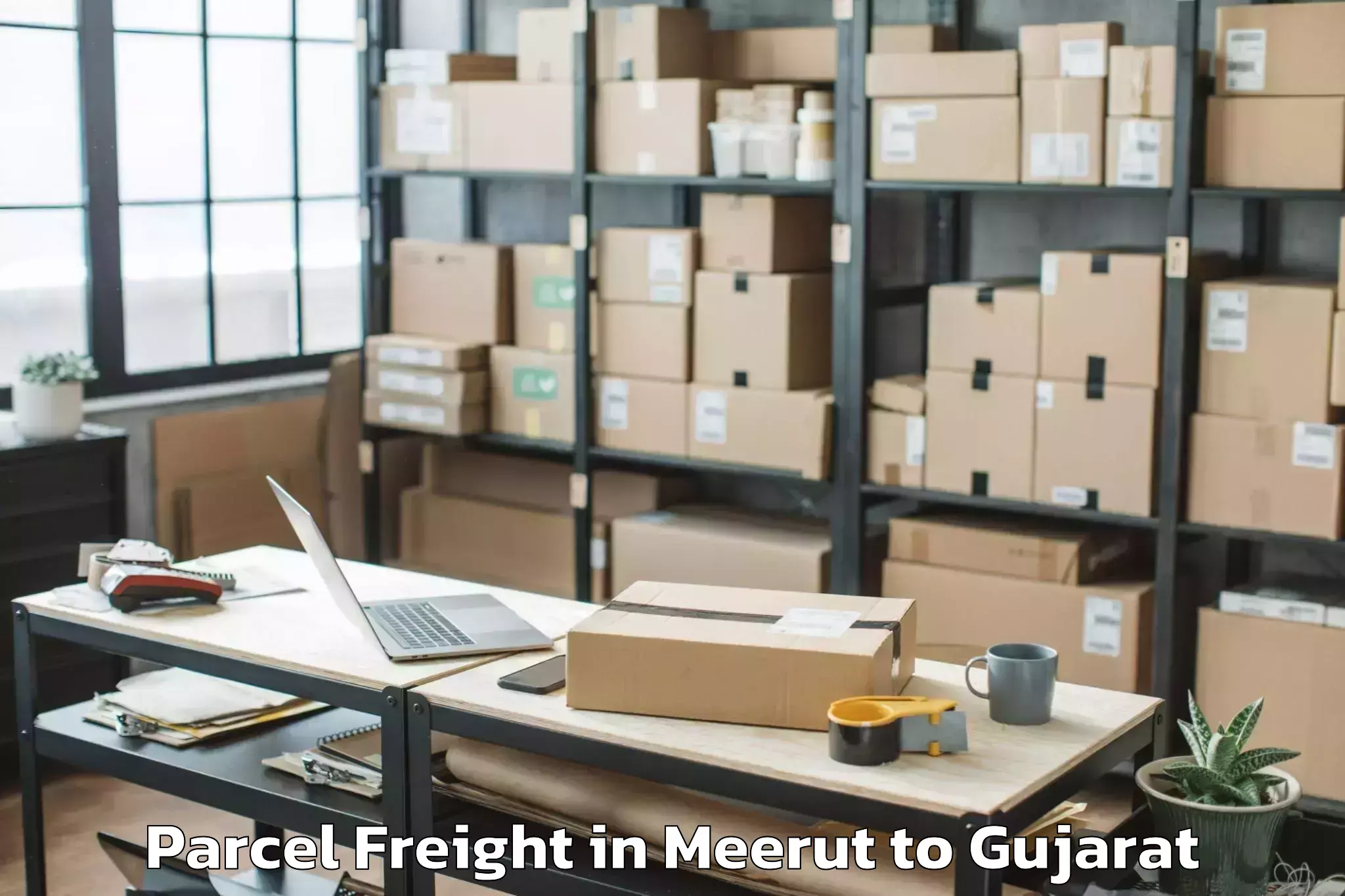 Book Meerut to Mahudha Parcel Freight Online